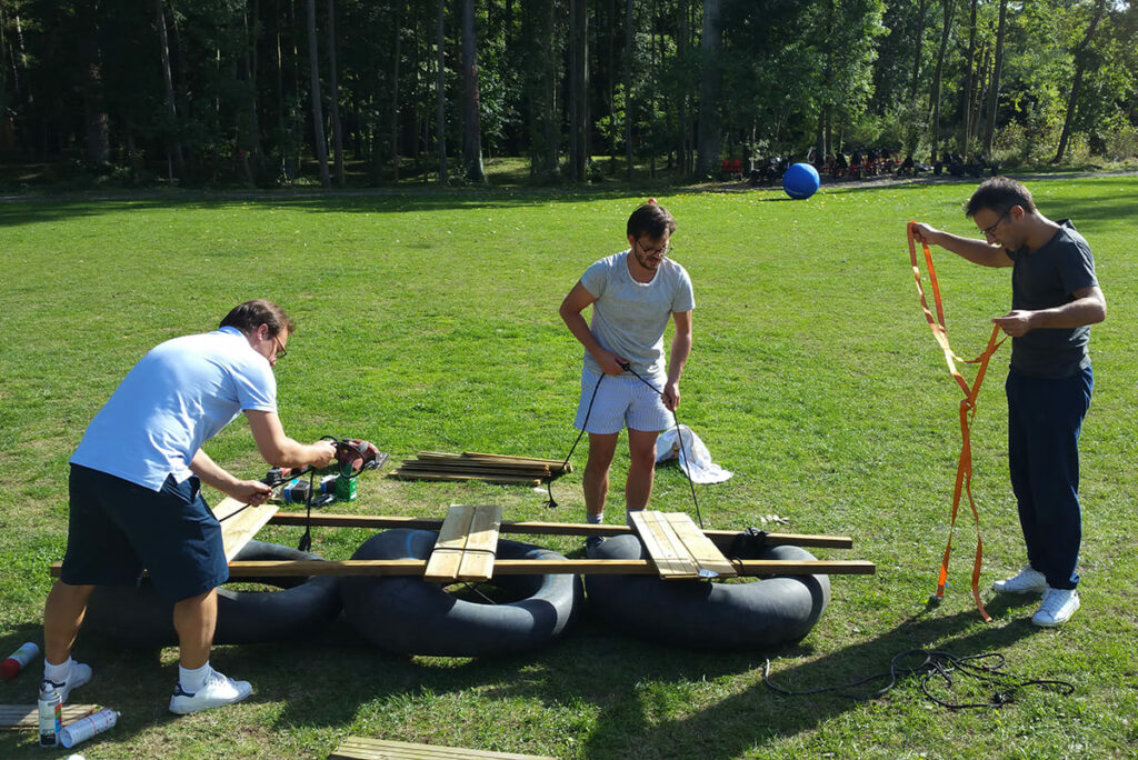 Construction de radeaux